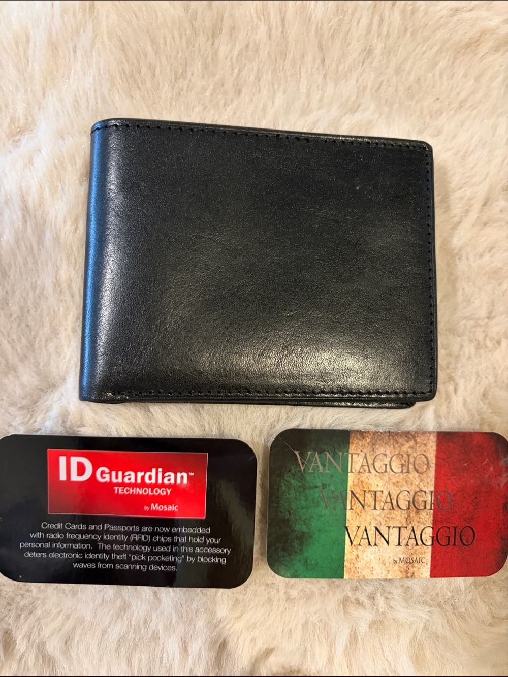 Buxton Black Leather Credit Card Holder Wallet